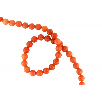 Νεφρίτης (Jade) σε χρώμα πορτοκαλί και σχήμα σφαιρικό ταγιέ