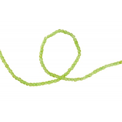 Περίδοτο (Peridot) σε χρώμα ανοιχτό πράσινο και σχήμα κύβος ταγιέ